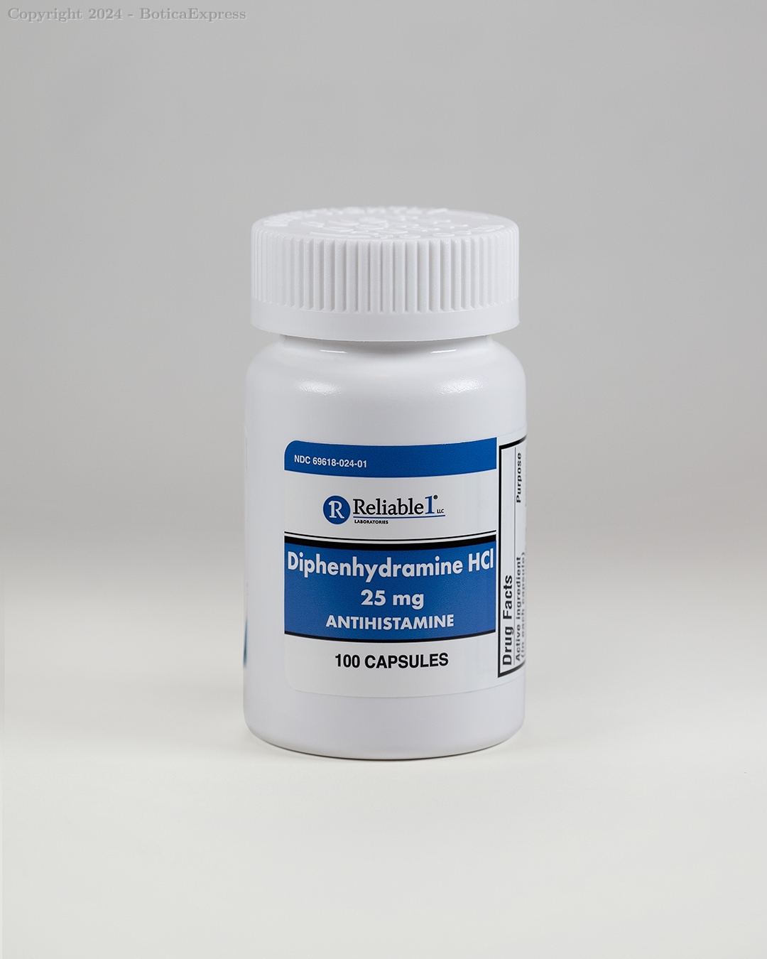 69618-024-01 - DIPHENHYDRAMINE 100 Capsules